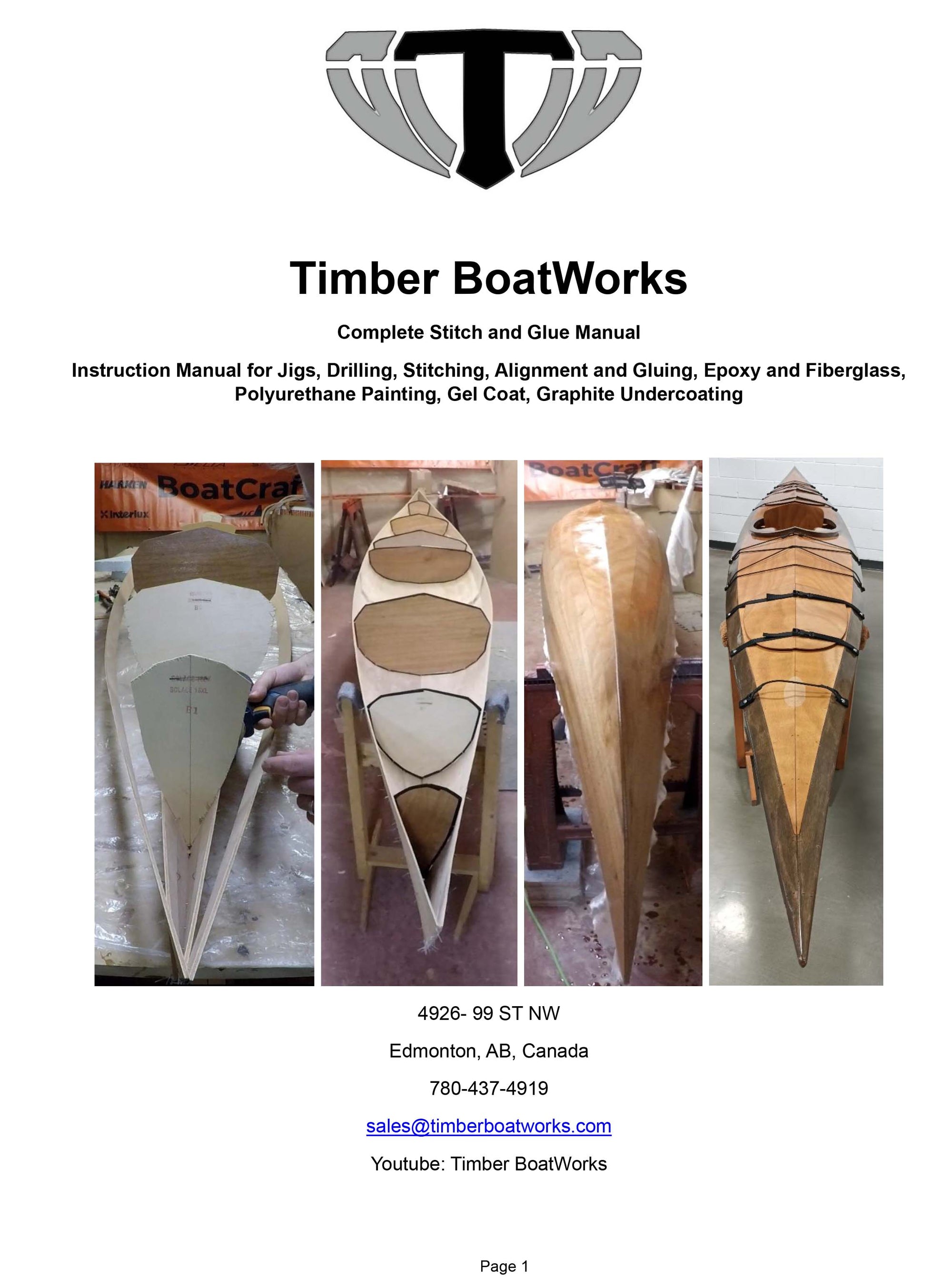 Timber Boatworks Complete Stitch and Glue Manual