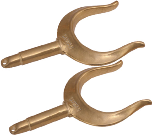 BRASS RIBBED HORN OARLCK 2-580770