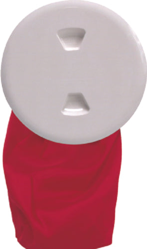 BECKSON DECK PLATE 4" WHITE W/BAG