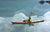 Kayaker on Maligne Lake, Alberta Canada