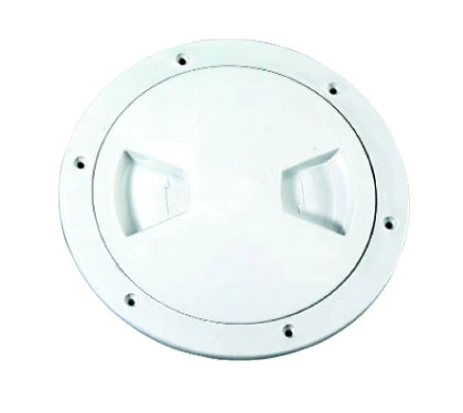 DECK PLATE 8&quot; WHITE PLASTIC &quot;SCREW-IN&quot;