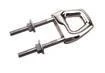CHROME ZINC TWIN SHANK BOW EYE