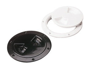 6"  INSPECTION PLATE BLK. SCREW OUT