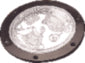 Sea-Dog 337156 Black Screw Out Deck Plate w/Clear Cover, 5-1/2"