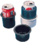 SEADOG DRINK HOLDER ABS BLACK 2-7/8"