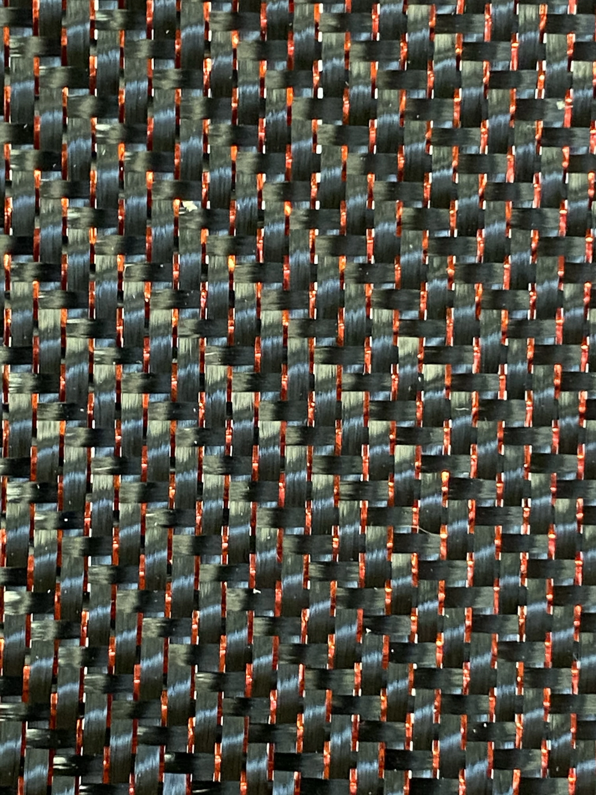 3K Carbon Twill with Red Metallics