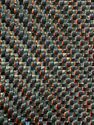 3K Carbon Twill with Red Metallics