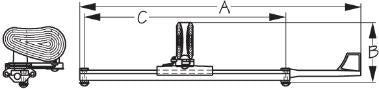 KAYAK ADJUSTABLE FOOTBRACE W/ RUDDER CONTROL